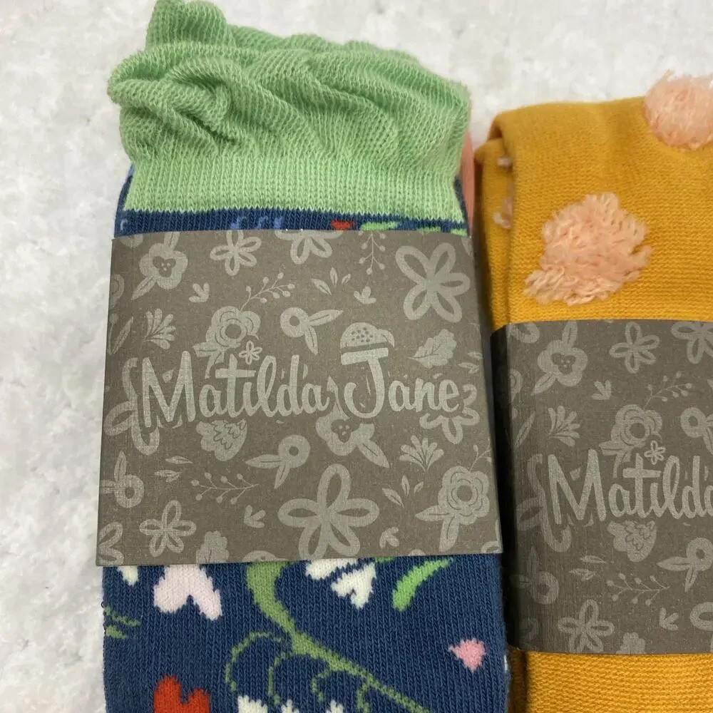 Matilda Jane 2 Pairs Of Socks Size M NWT